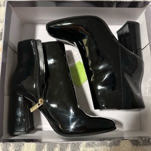 JLo Black Heeled Boots size 7.5